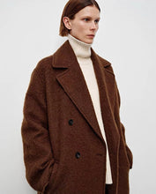 Load image into Gallery viewer, Harries Brown Boucle Overcoat