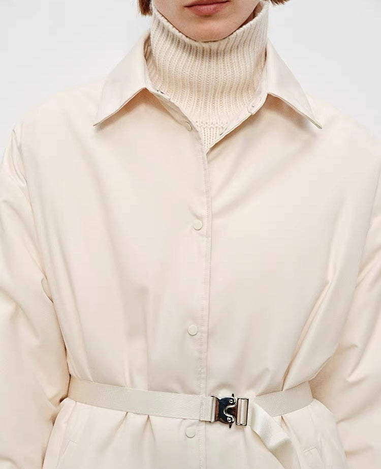 Ivory Shirt Dress Jacket