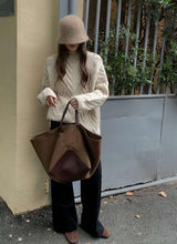 Load image into Gallery viewer, Nora Cable Knit Beige Sweater
