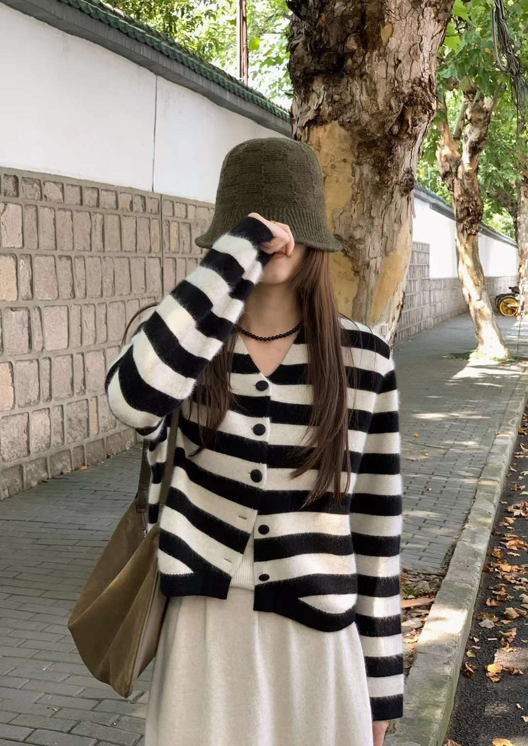 Bianca Striped Cardigan Sweaters